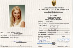 Dyplom ukończenia studiów - magister