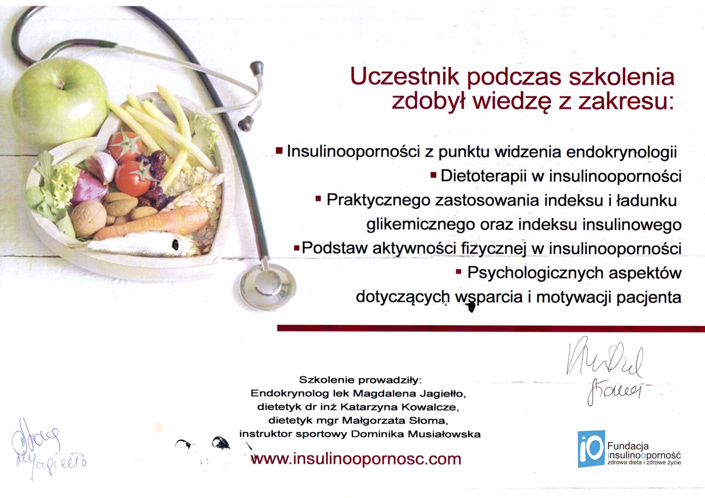 Szkolenia insulinooporność