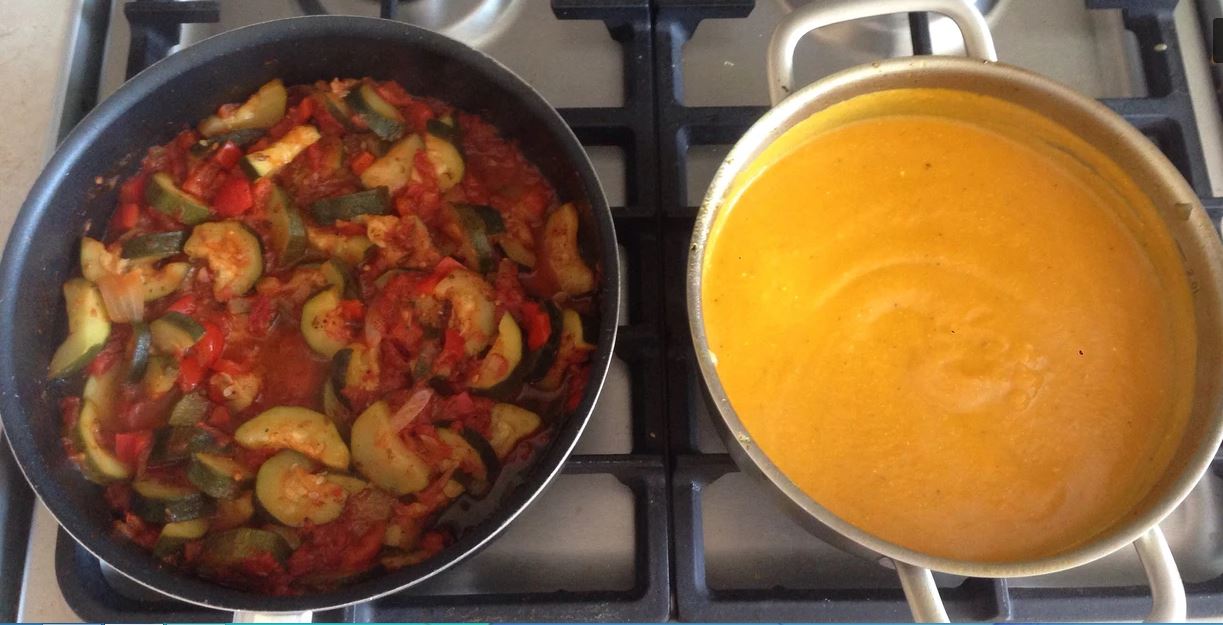Pomysły na obiad – zupa krem z marchewki, leczo i zapiekane naleśniki
